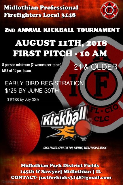 Kickball Tournament - 8-11-18 - Midlothian Professional Firefighters Local 3148
