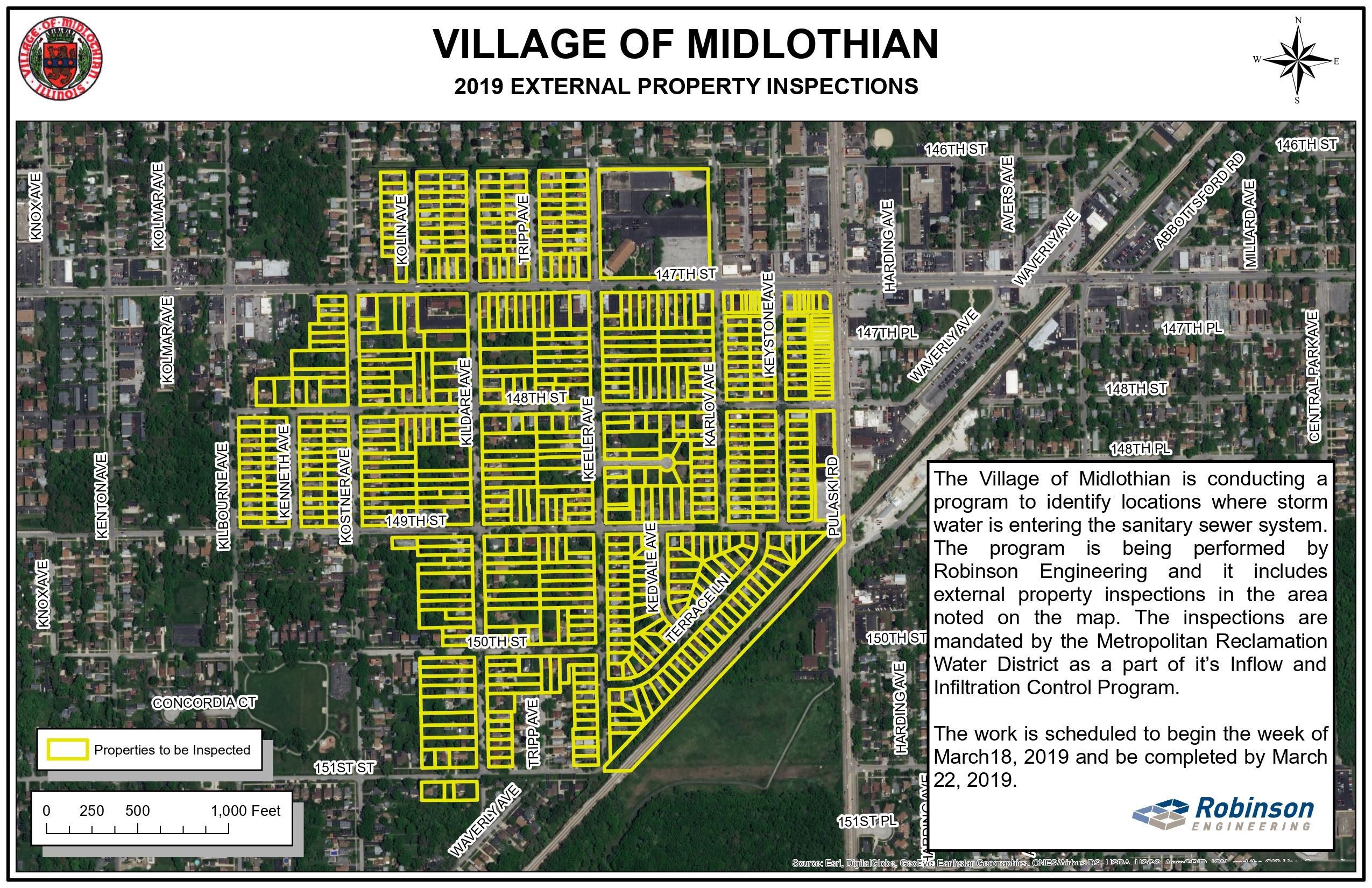 Notification Map-sewer project map
