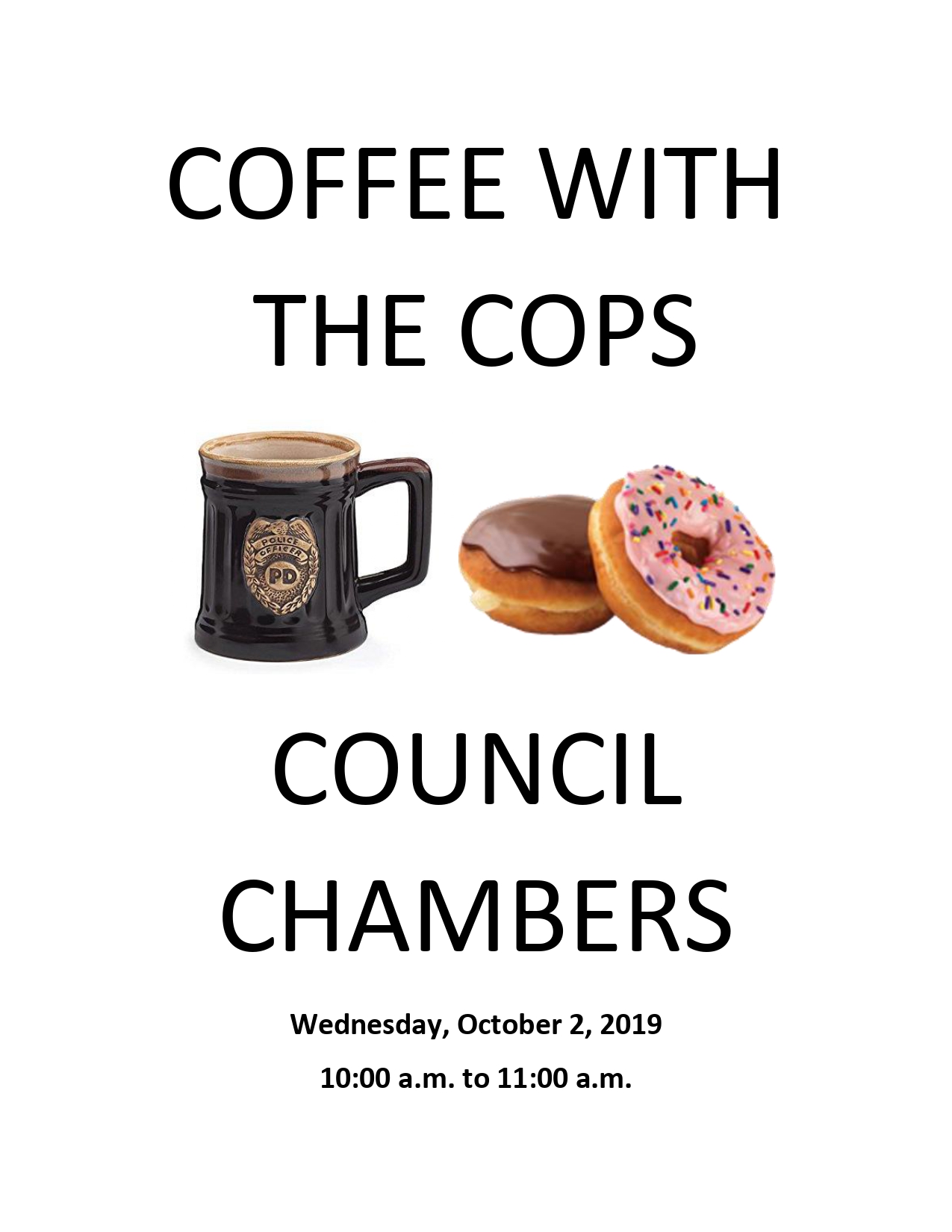 Coffee With The Cops - 10.3.18 - 10 AM