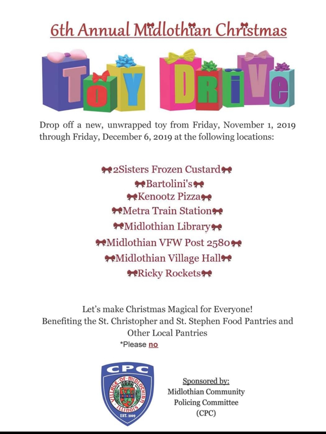 Toy Drive 2019