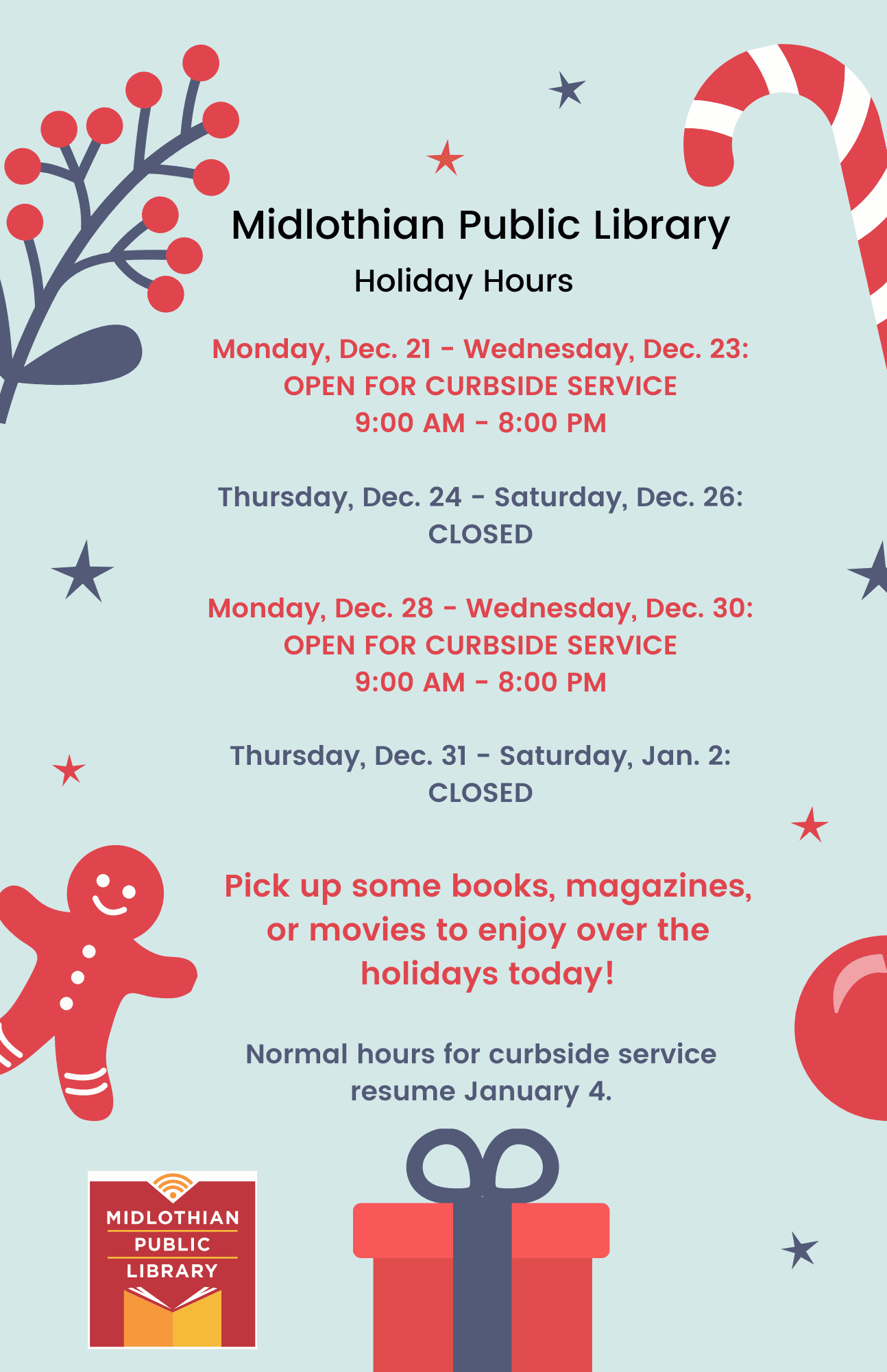 holiday hours