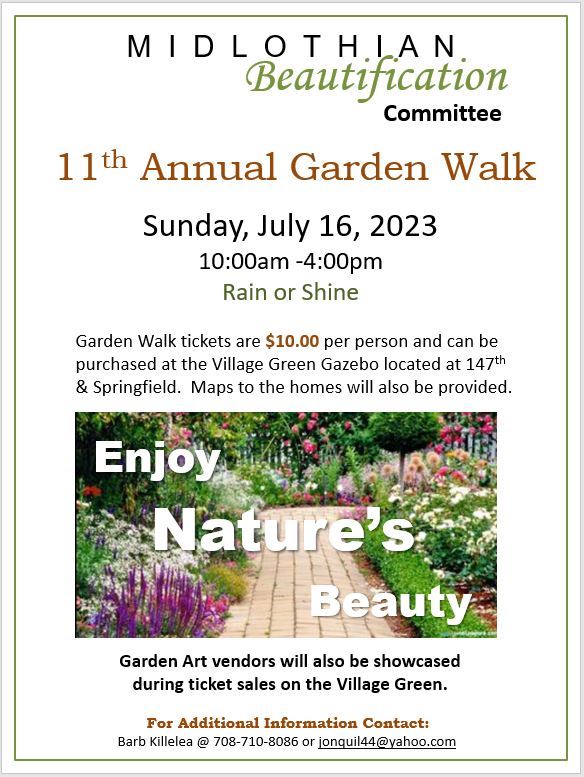2023 Garden Walk Flyer